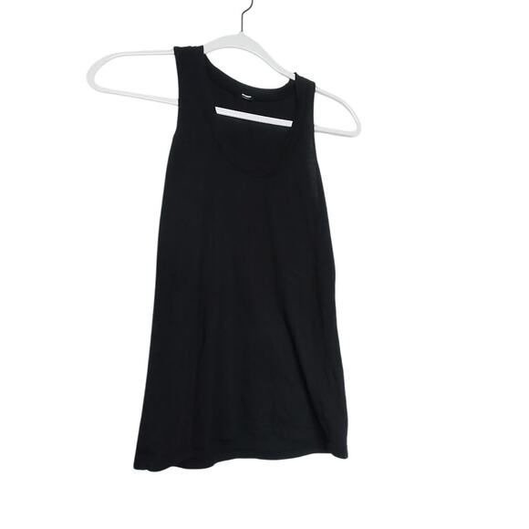 Monrow Classic Black Cotton Tank Top Women’s Small - Picture 1 of 4